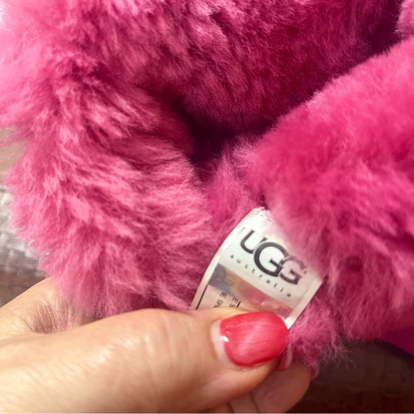 UGG Australia Genuine Sheepskin Boots In Pink Raspberry Sorbet Color Girls Sz 5 - Picture 12 of 16